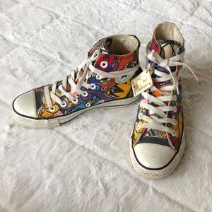 Graffiti Print Converse High Top